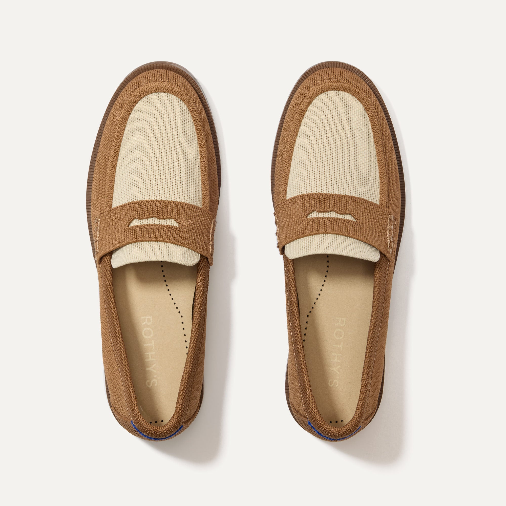 The Penny Loafer in Cortado shown from the top.