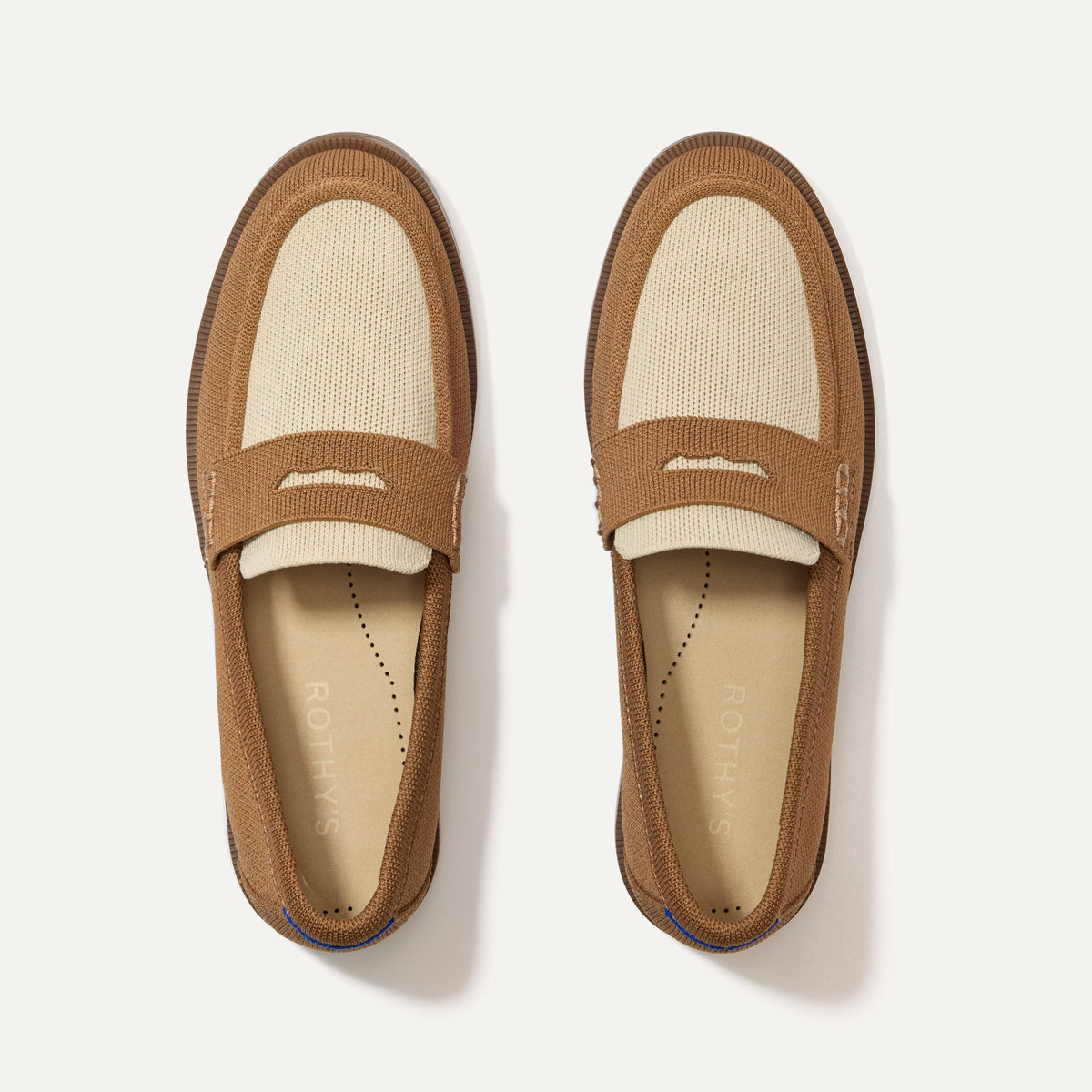 The Penny Loafer in Cortado shown from the top.
