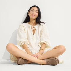 Model wearing The Penny Loafer in Portobello.