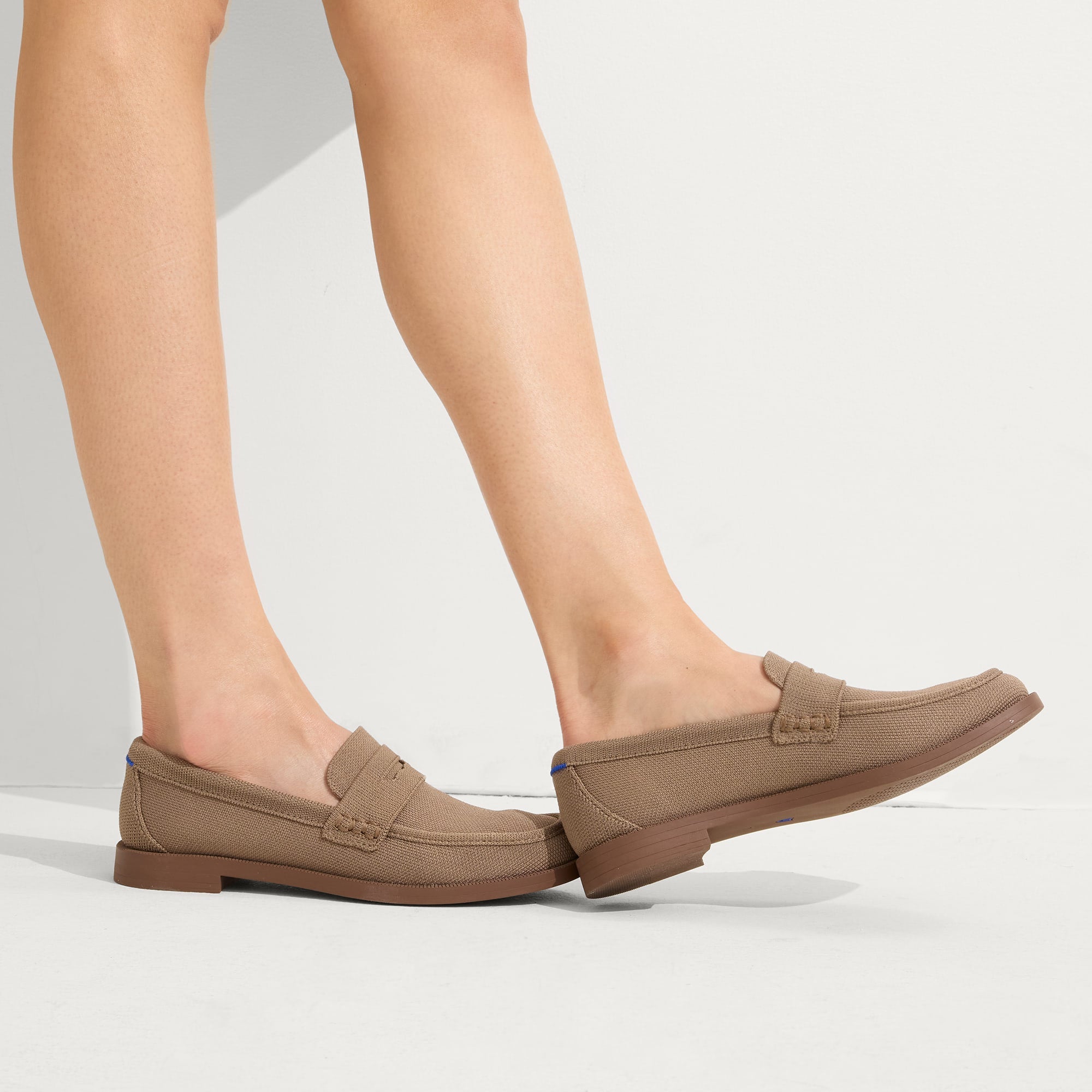 hover | Model wearing The Penny Loafer in Portobello.