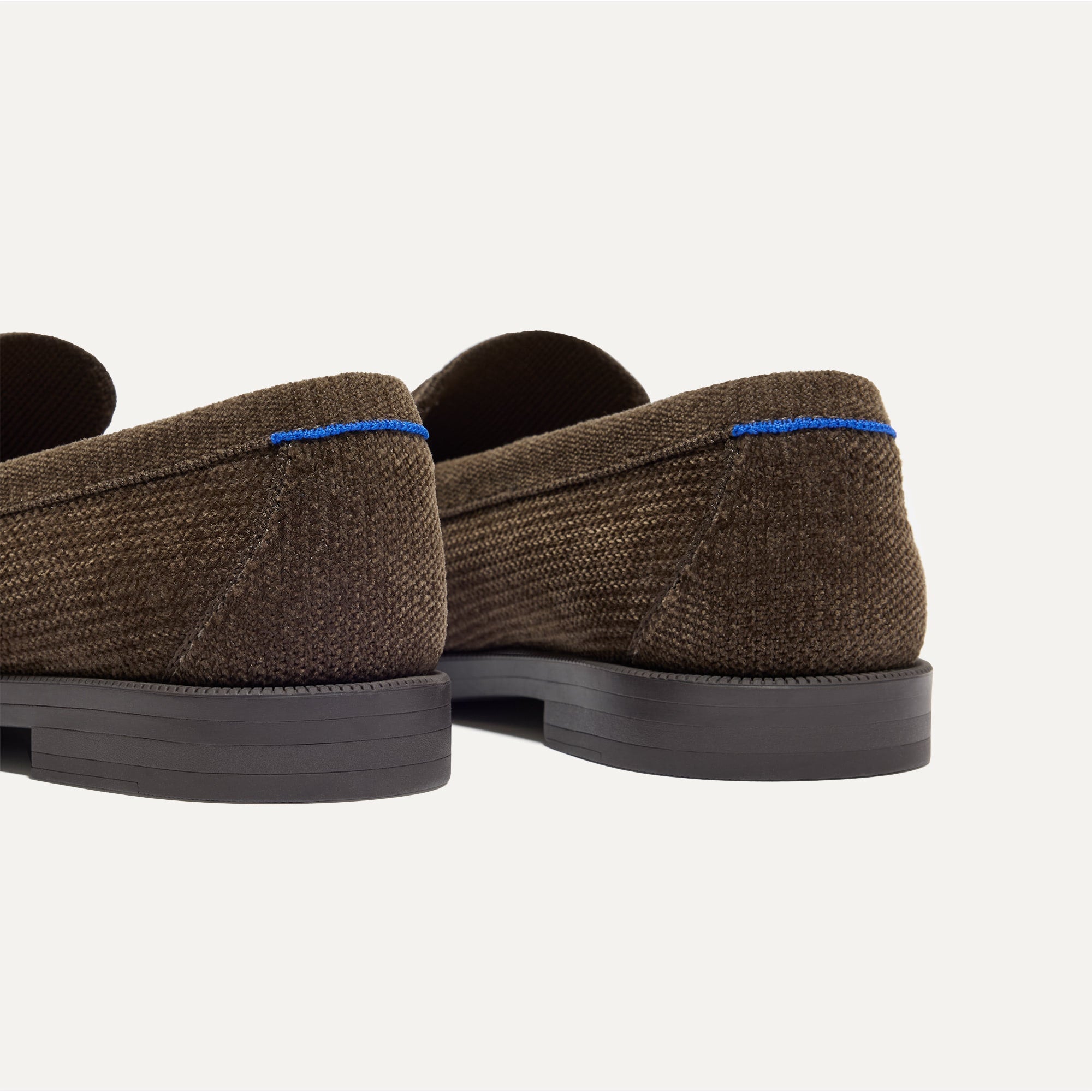 Close up of the heel of The Penny Loafer in ReVelvet™ Bistro.