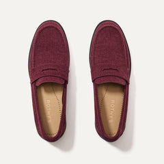 The Penny Loafer in ReVelvet™ Syrah shown from the top.