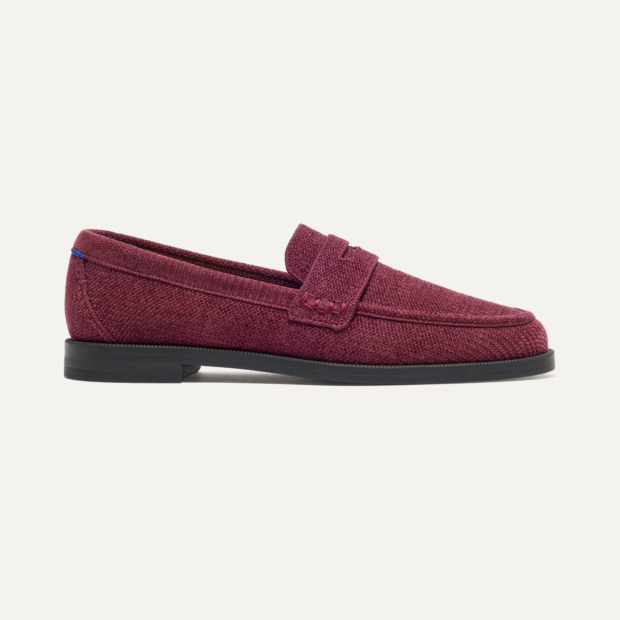 The Penny Loafer in ReVelvet™ Syrah shown from the side.