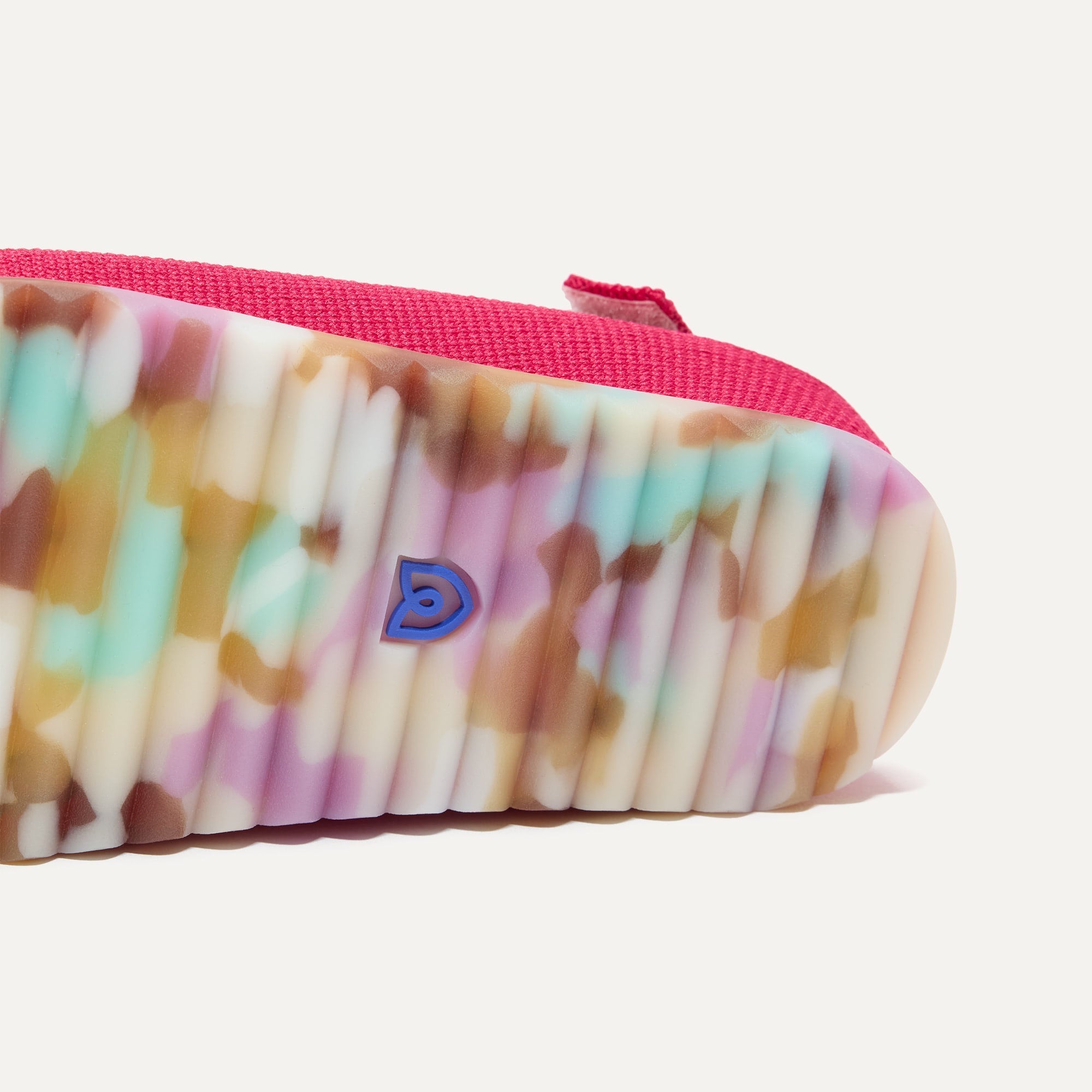 The sole of The Kids Clog in Confetti Cake.