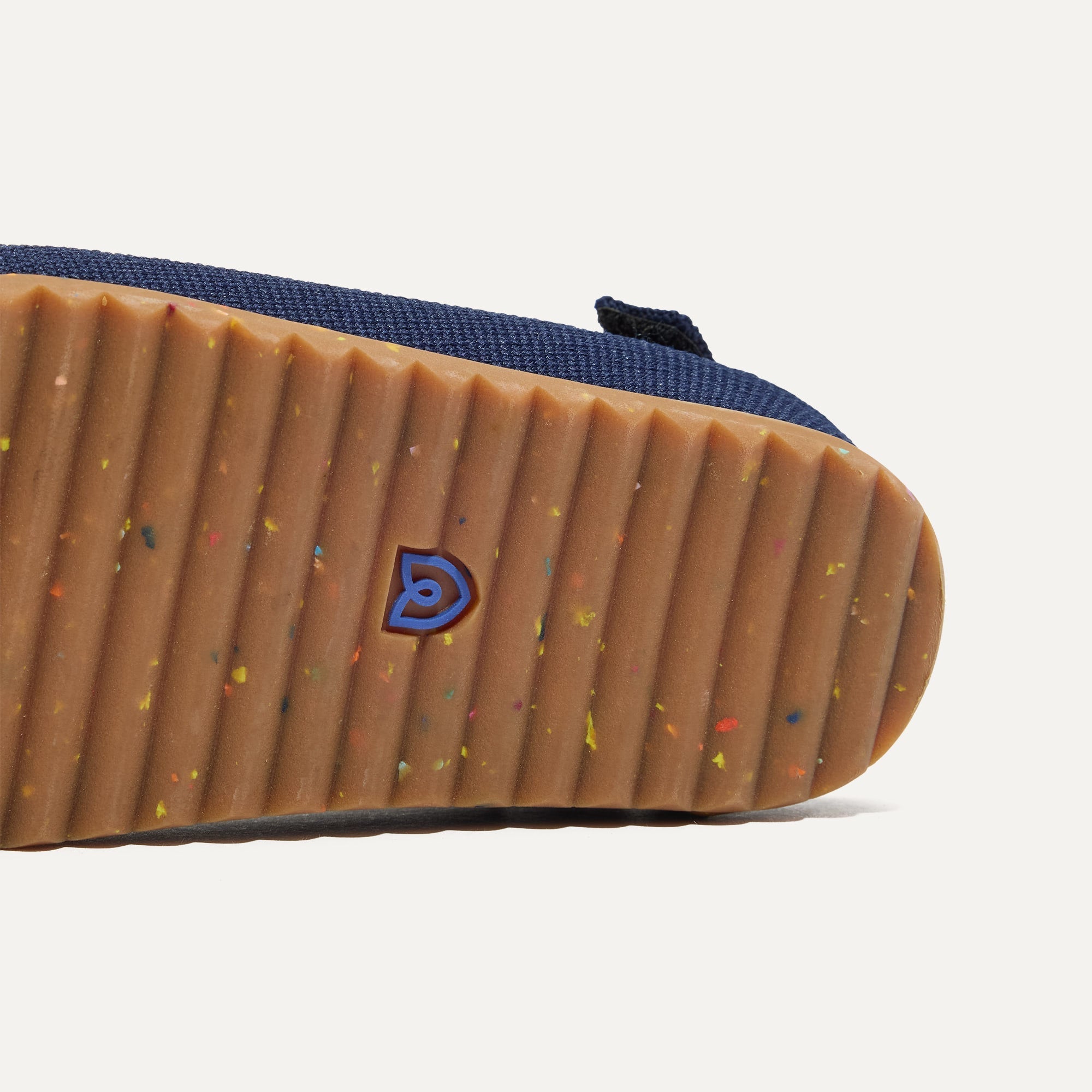 The sole of The Kids Clog in Midnight Confetti.