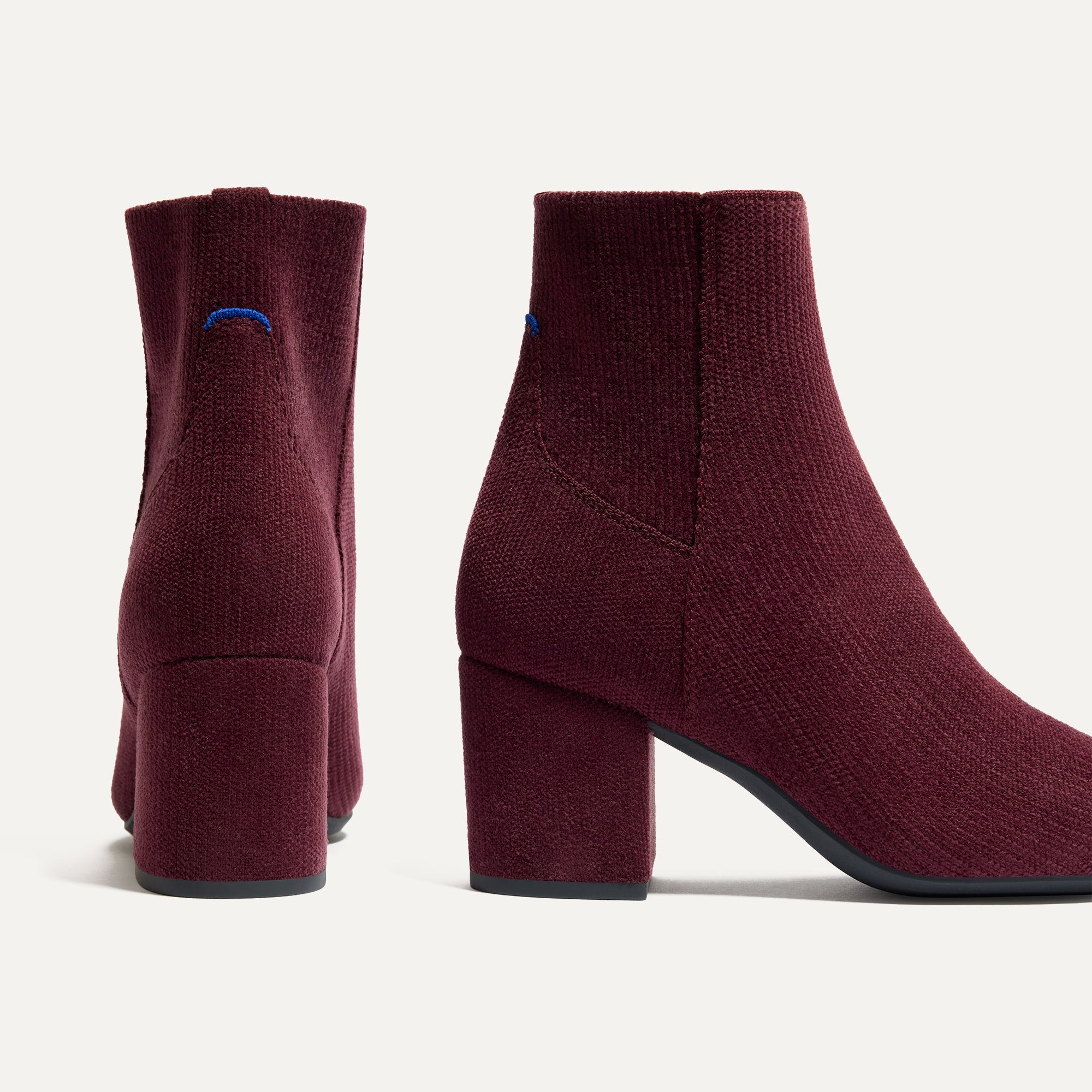 The High Classic Boot in ReVelvet™ Syrah shown from the back.