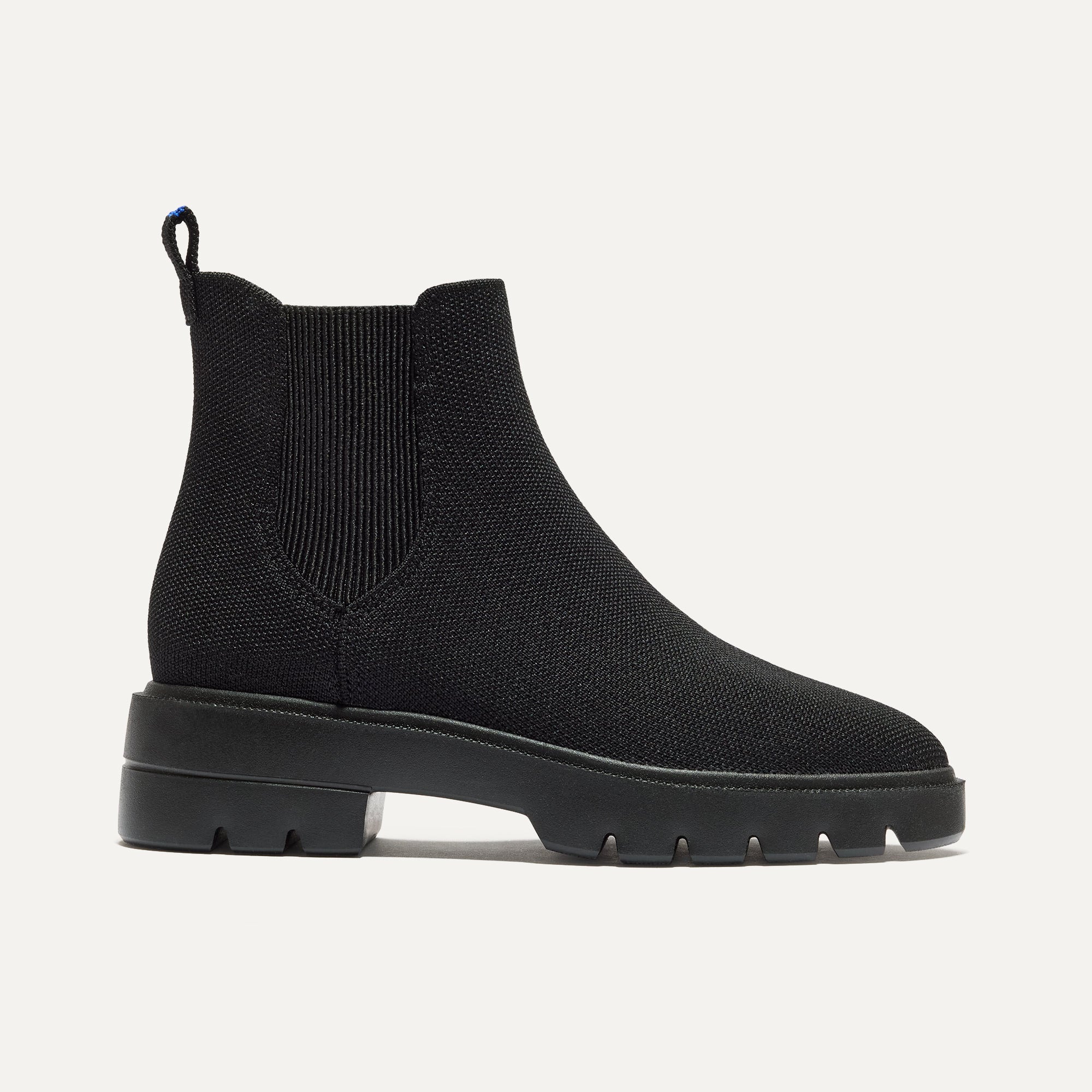 The Puddle Skipper Boot in Black shown from the side.