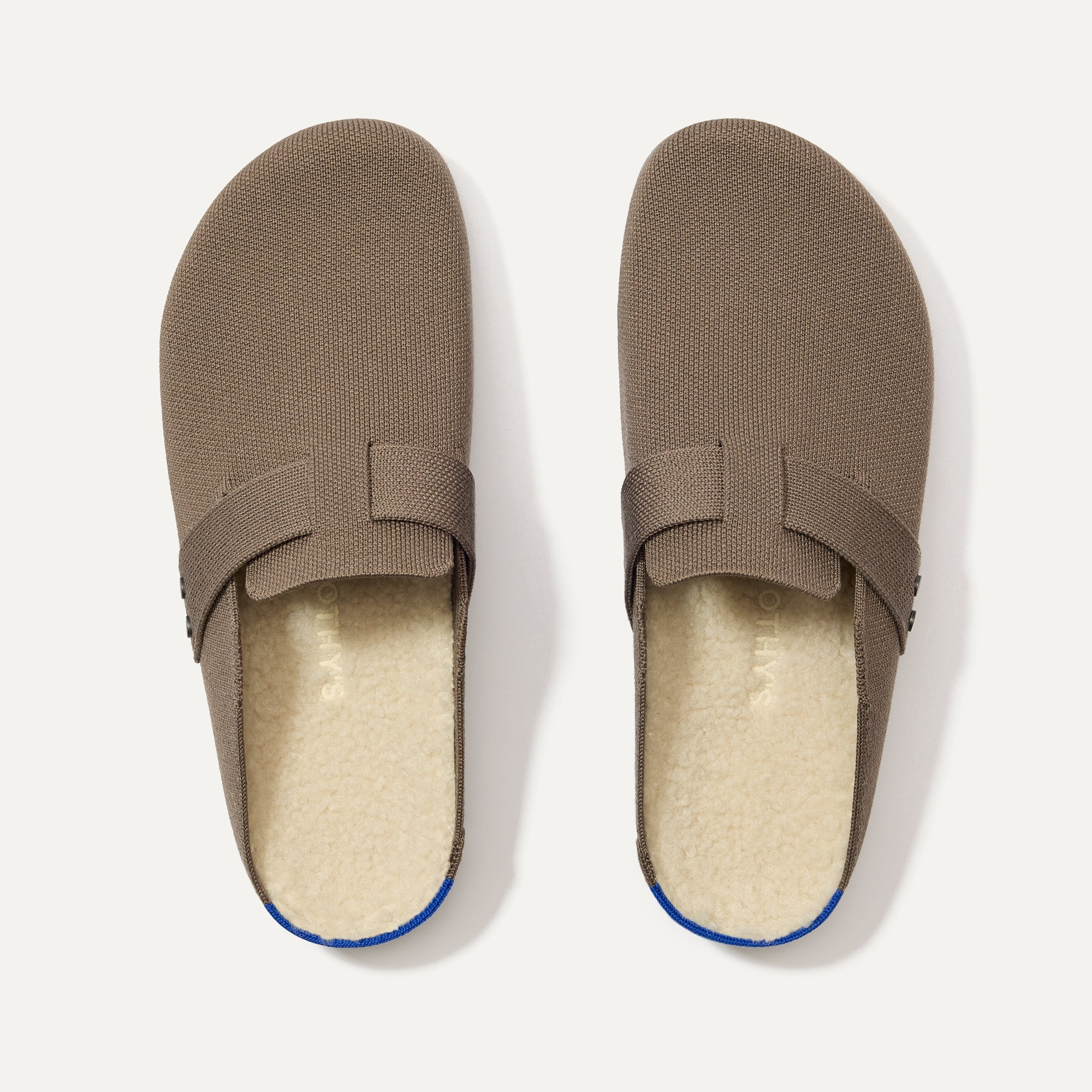 The Men's Cozy Clog in Sparrow shown from the top.