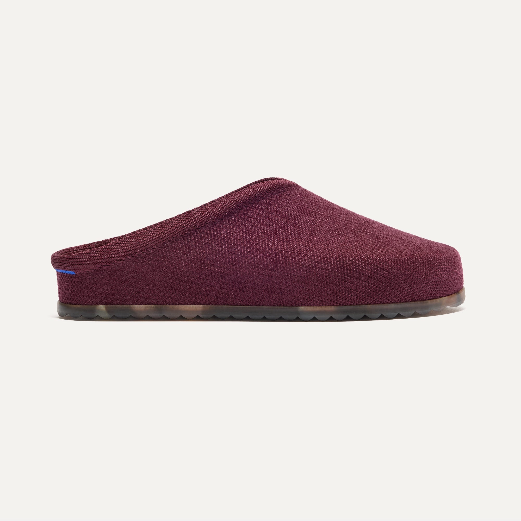 The Casual Clog in ReVelvet™ Syrah shown from the side.