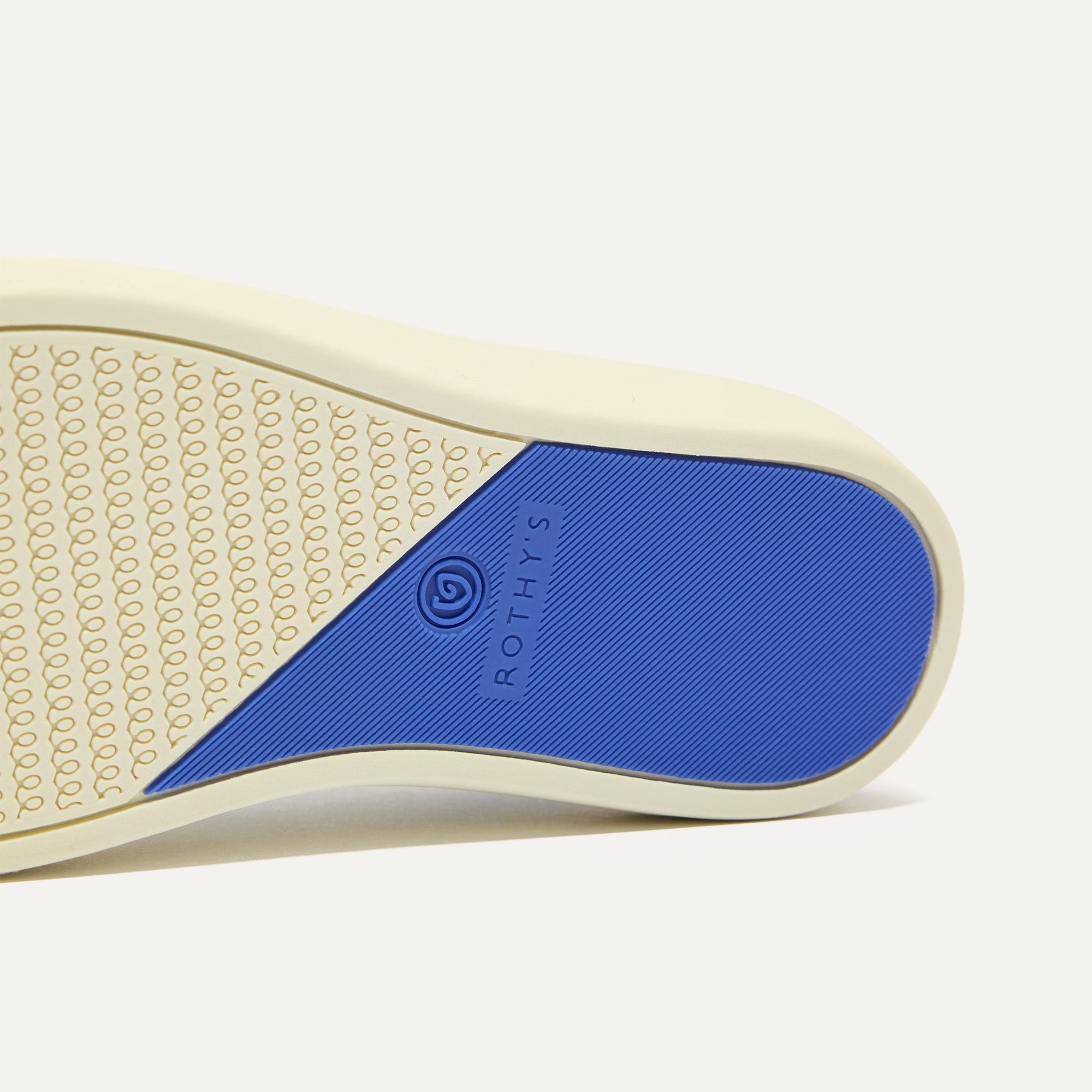 The sole of The Kids Strap Sneaker in Blue Raspberry.